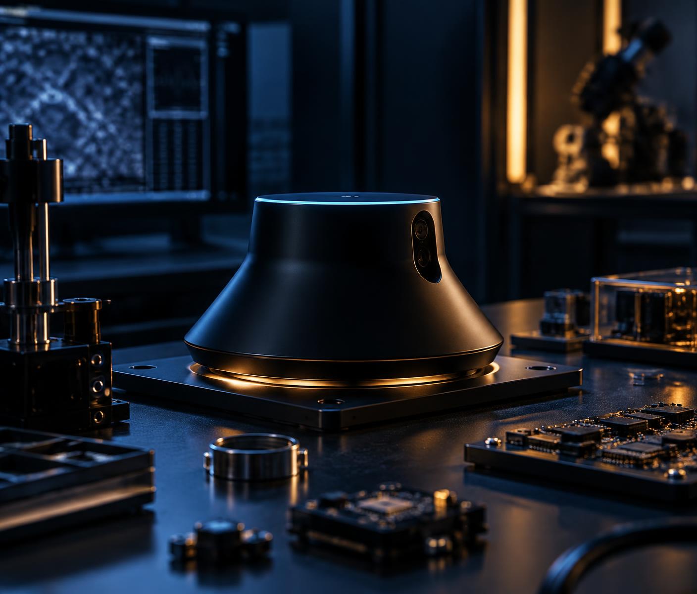 Kavi device under development in an engineering laboratory